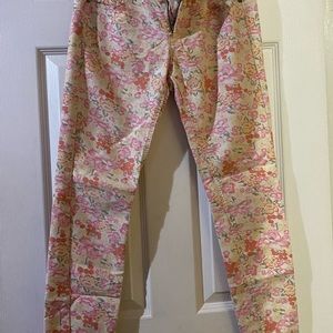 Pants size 2 flower print